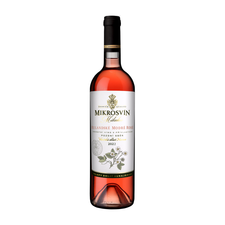 Rulandské modré rosé 0,75l pozdní sběr - Mikrosvín