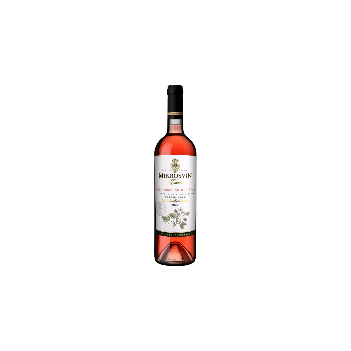 Rulandské modré rosé 0,75l pozdní sběr - Mikrosvín