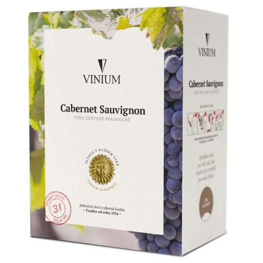 Cabernet Sauvignon 3l box - Vinium Velké Pavlovice
