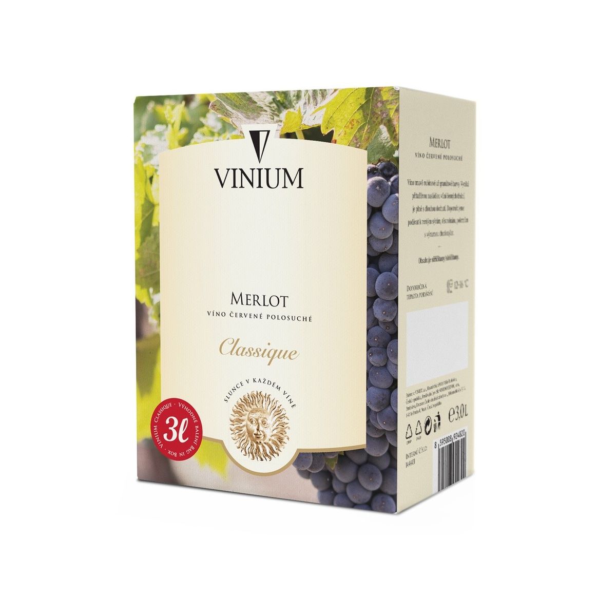 Merlot 3l box - Vinium Velké Pavlovice