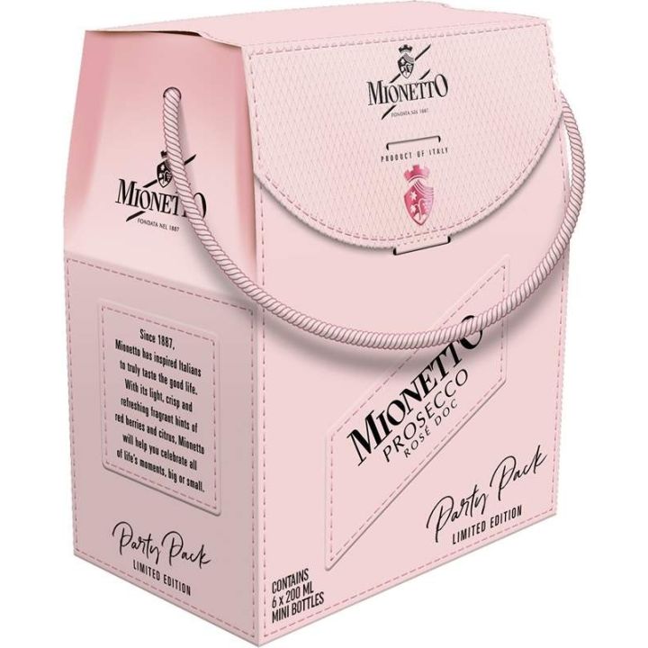 Prosecco Mionetto Rosé 6x0,2l - párty pack