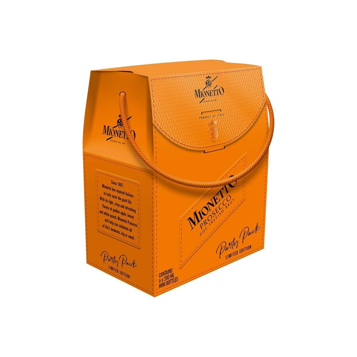 Prosecco Mionetto Prestige brut D.O.C. 6x0,2l - párty pack