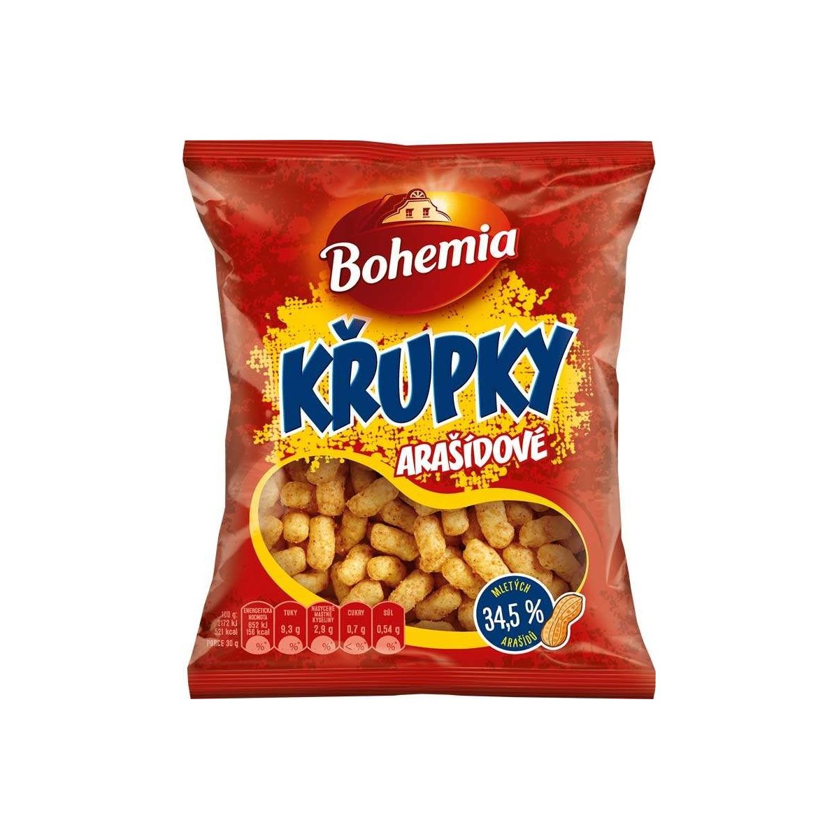 Křupky arašídové 50g Bohemia