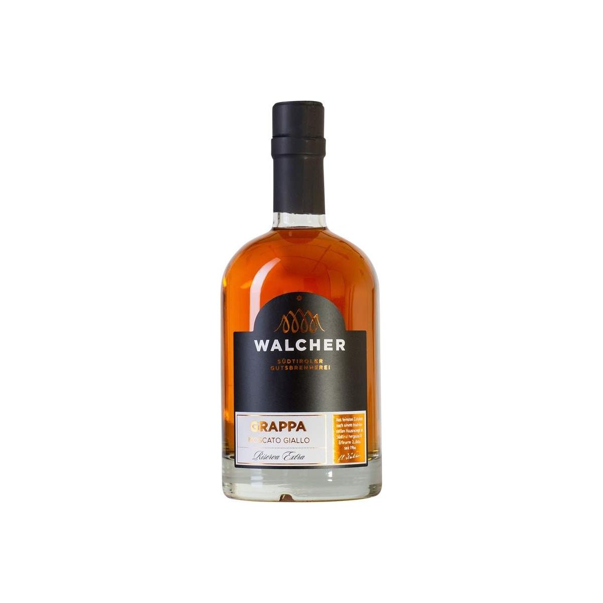 Grappa Walcher Moscato Giallo Riserva 0,5l
