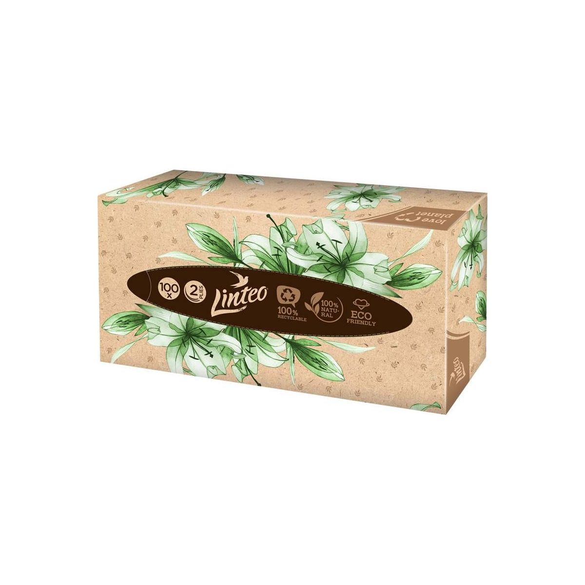 Papírové kapesníčky Linteo box 2vr. 100ks