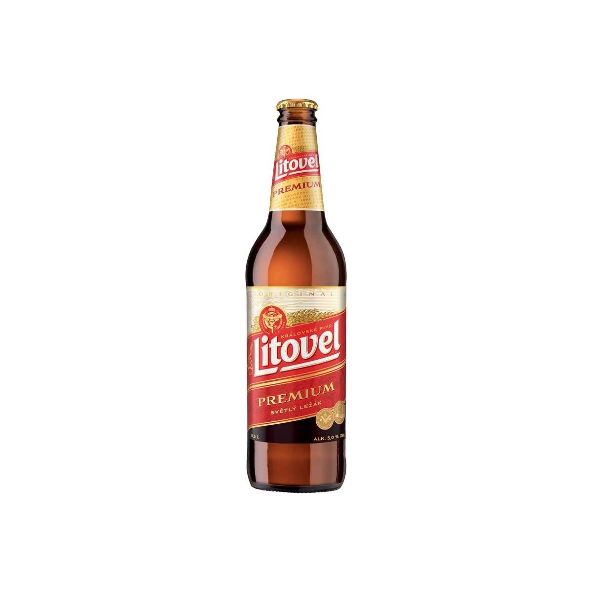 Litovel Premium Světlý ležák 0,5l - sklo