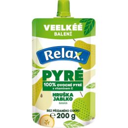 Relax pyré 100% hruška-jablko-banán 200g