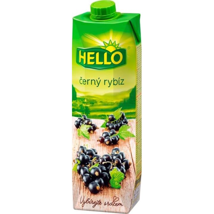 Hello černý rybíz 1l