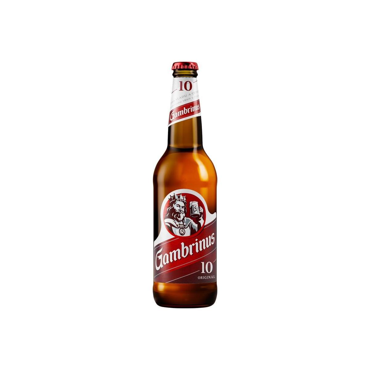 Gambrinus Originál 10 výčepní světlé 0,5l - sklo