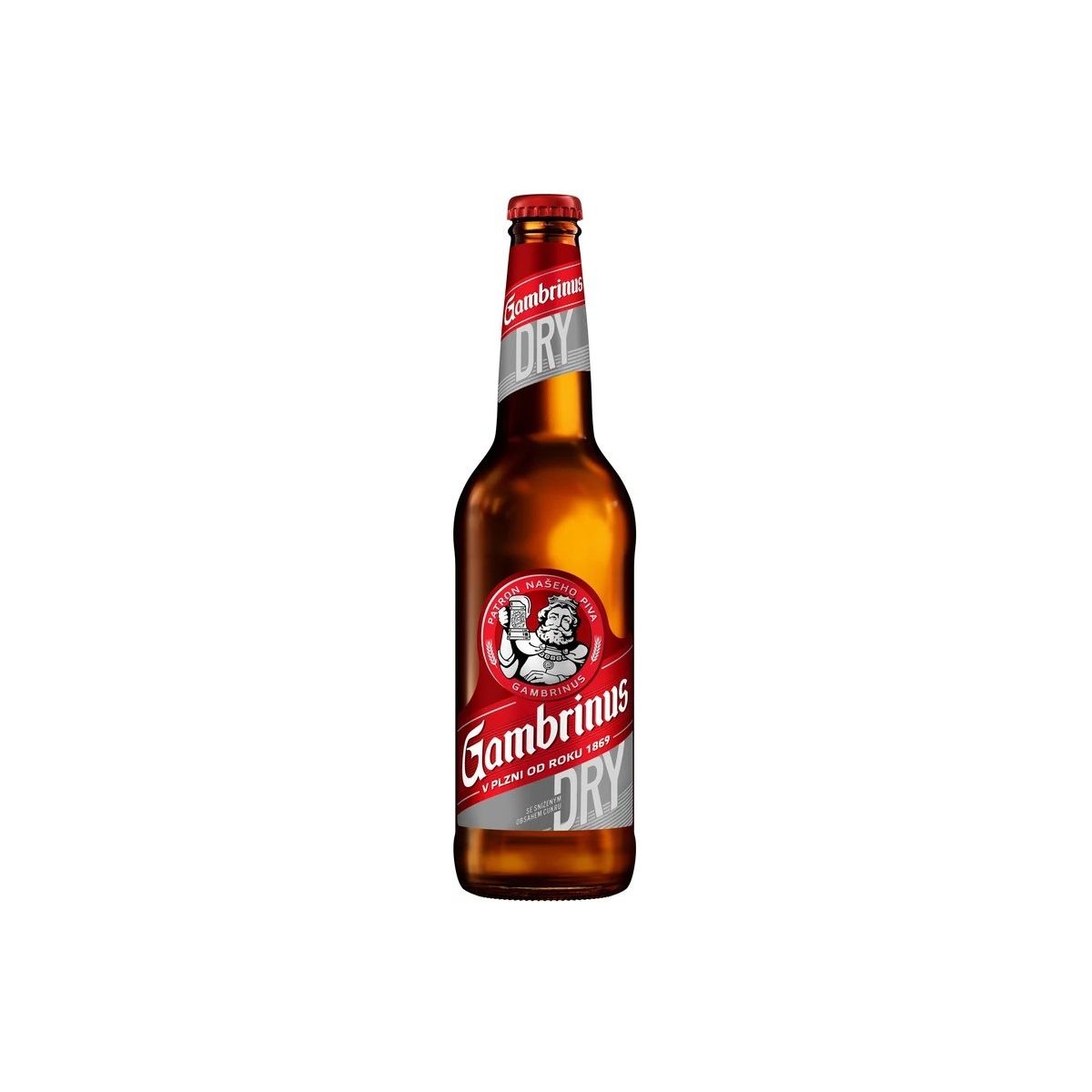 Gambrinus Dry 0,5l - sklo
