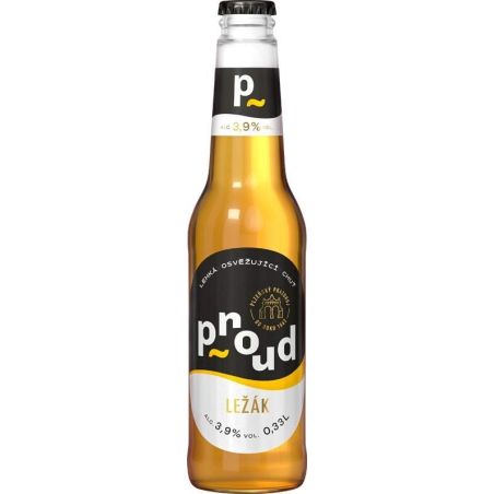 Proud světlý ležák 0,33l - sklo