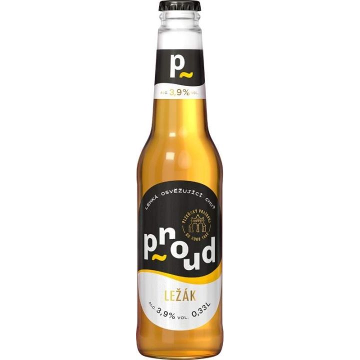 Proud světlý ležák 0,33l - sklo