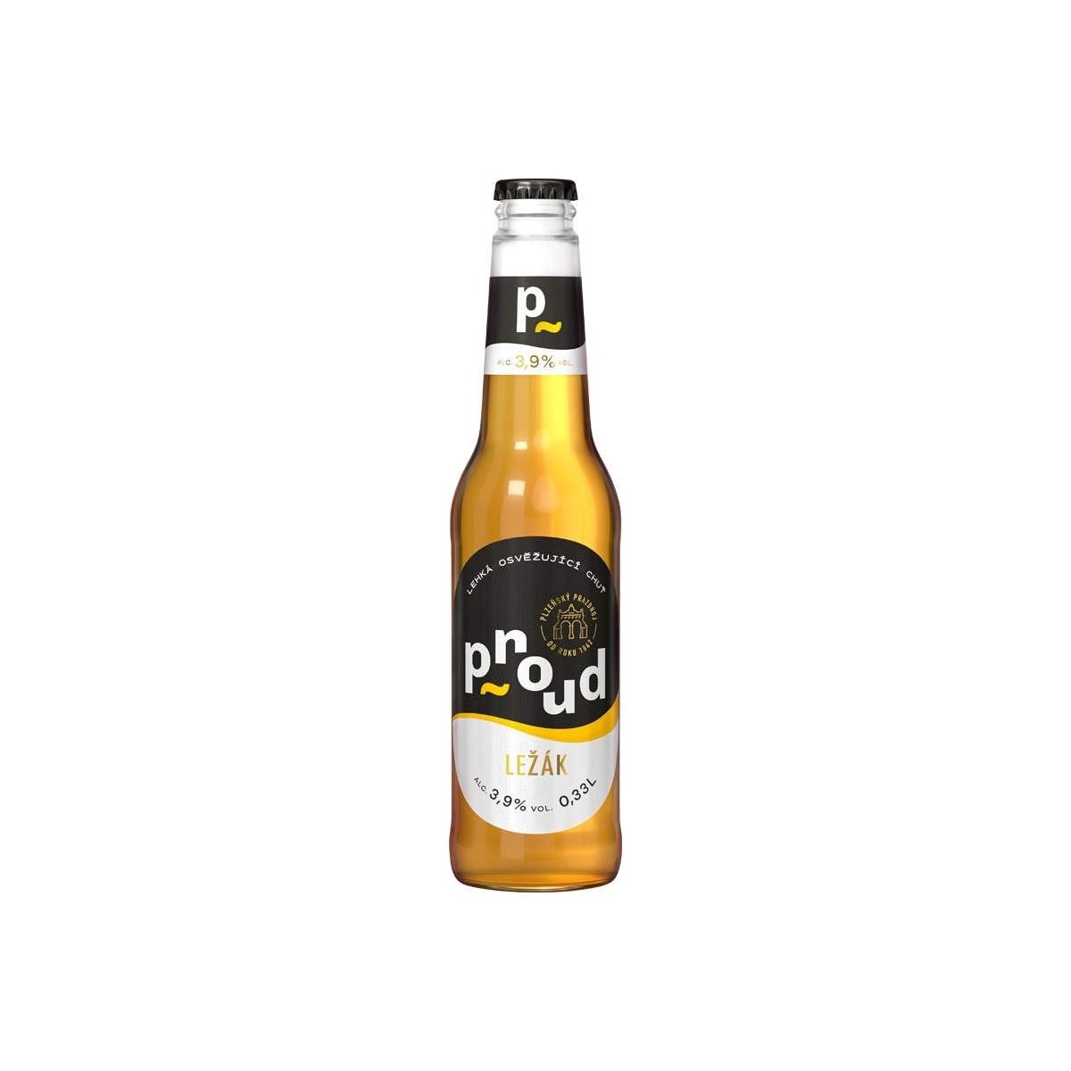 Proud světlý ležák 0,33l - sklo
