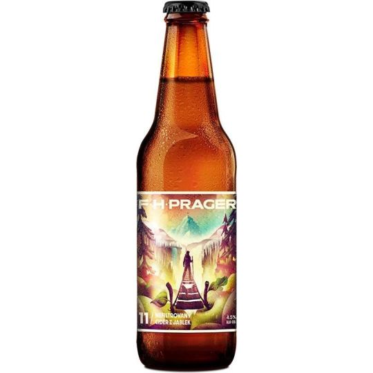 F.H. Prager 11 nefiltrovaný cider 0,33l - sklo