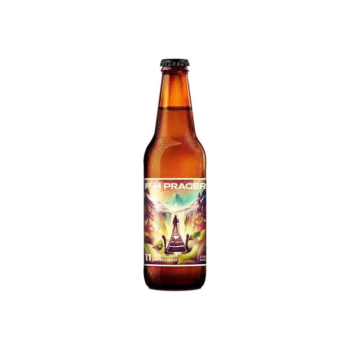F.H. Prager 11 nefiltrovaný cider 0,33l - sklo