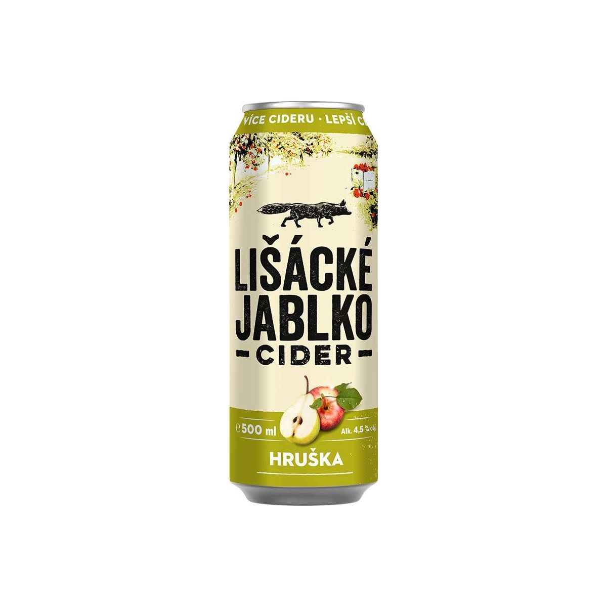 Lišácké Jablko cider hruška 0,5l - plech