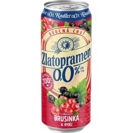Zlatopramen Radler 0,0 % Brusinka 0,5l - plech