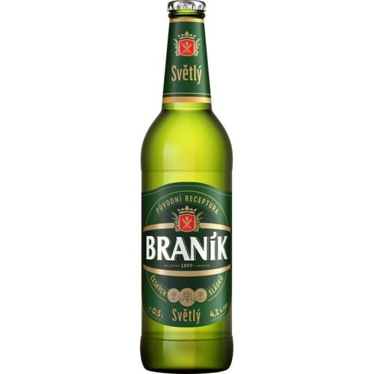Braník světlý 0,5l - sklo
