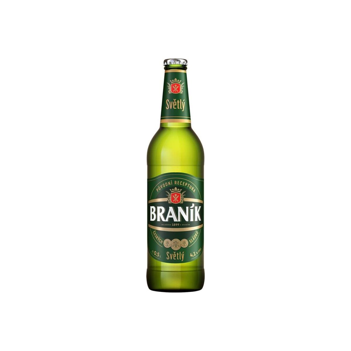 Braník světlý 0,5l - sklo
