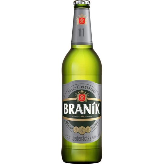 Braník jedenáct 0,5l - sklo