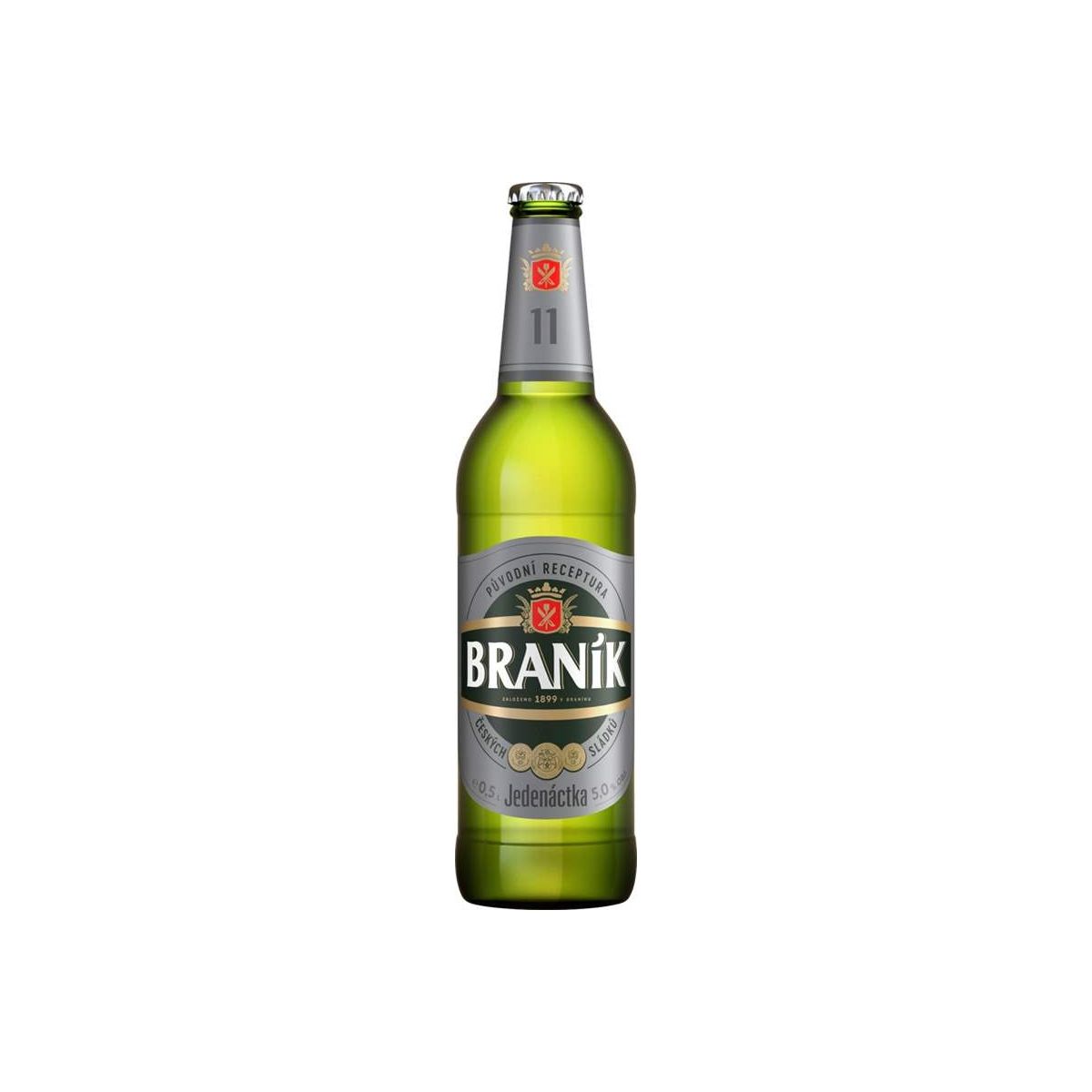 Braník jedenáct 0,5l - sklo