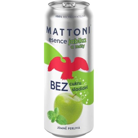 Mattoni esence jablko & máta 0,5l - plech