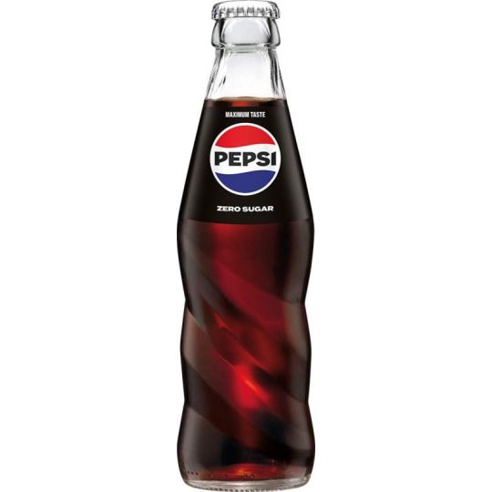 Pepsi zero sugar 0,25l sklo
