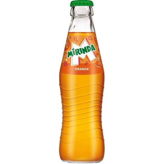 Mirinda pomeranč 0,25l sklo