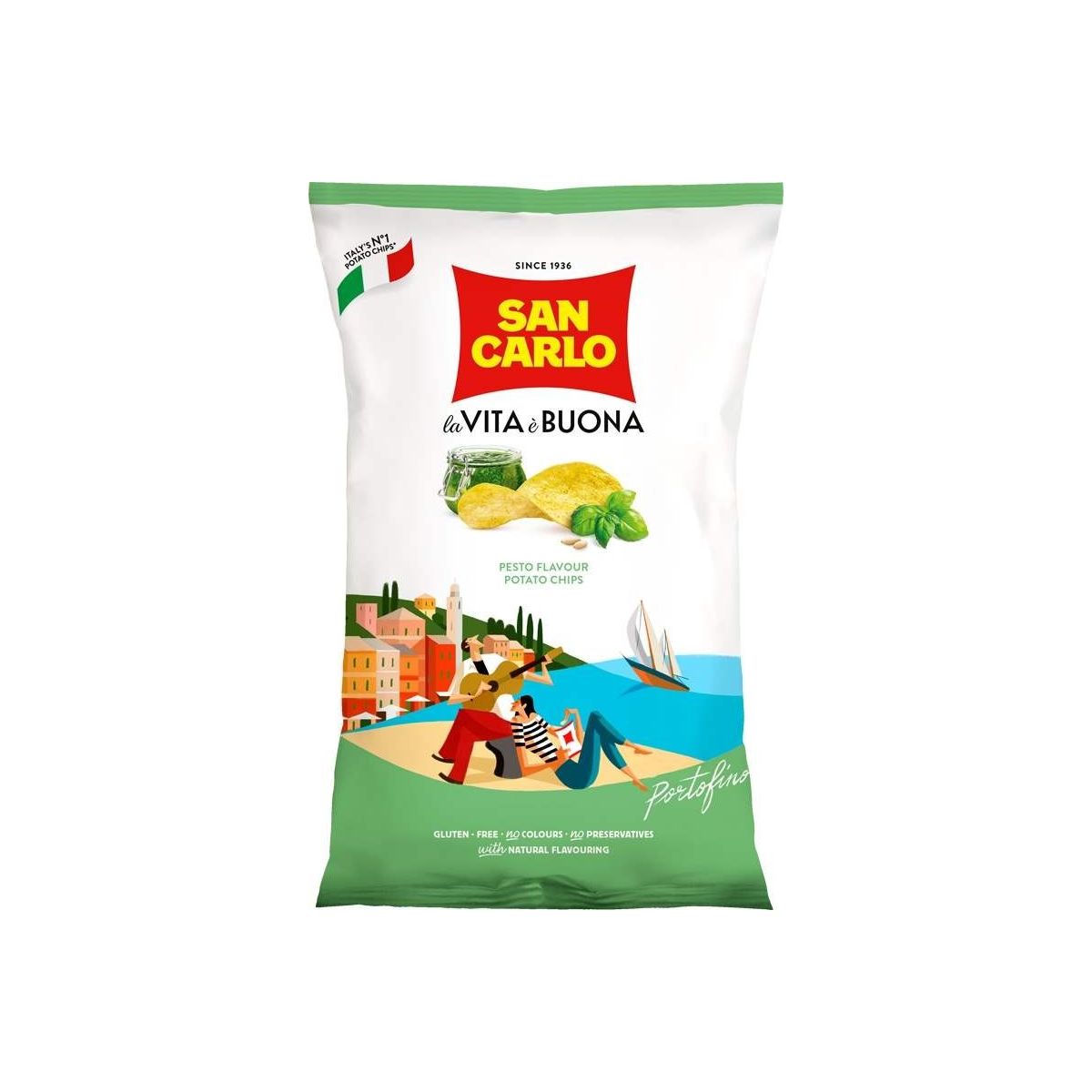 San Carlo chips pesto 150g