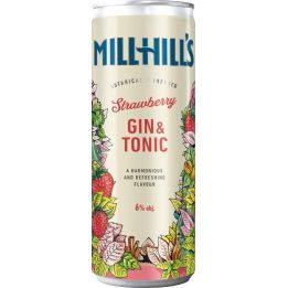 Millhill's Gin & Tonic Strawberry 0,25l - plech