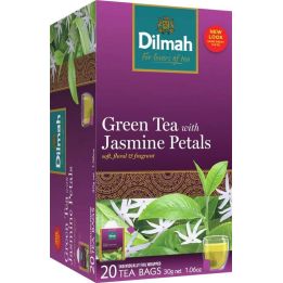 Dilmah zelený s jasmínem 20x1,5g