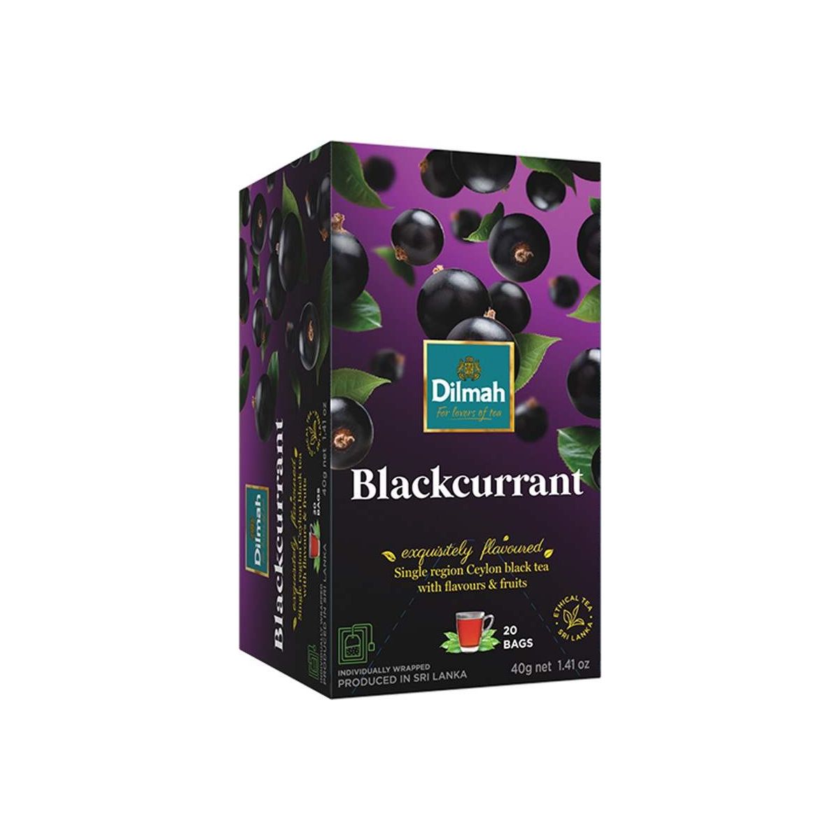 Dilmah Černý rybíz 20x2g