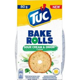 Tuc Bake Rolls smetana & cibule 80g