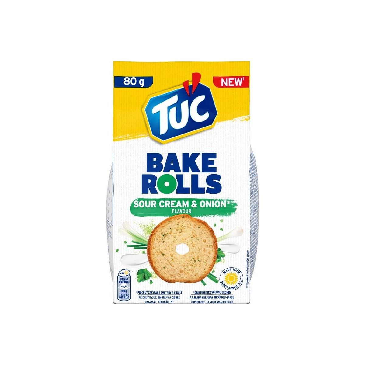 Tuc Bake Rolls smetana & cibule 80g