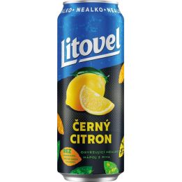 Litovel Černý citron nealko 0,5l - plech