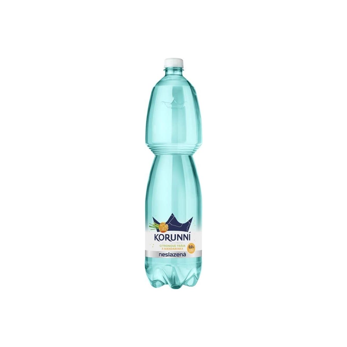 Korunní Citronová tráva a mandarinka - neslazená 1,5l - PET