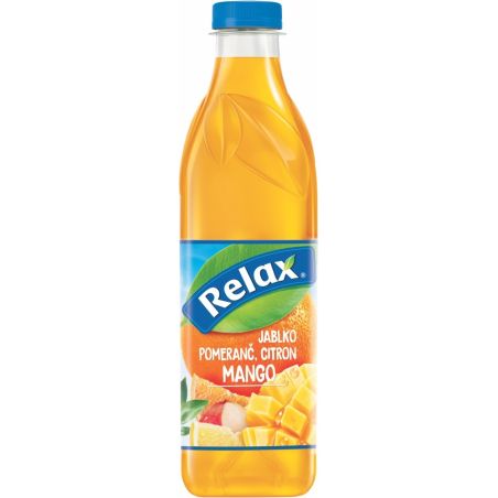 Relax Mango - jablko - pomeranč - citron 1l - PET