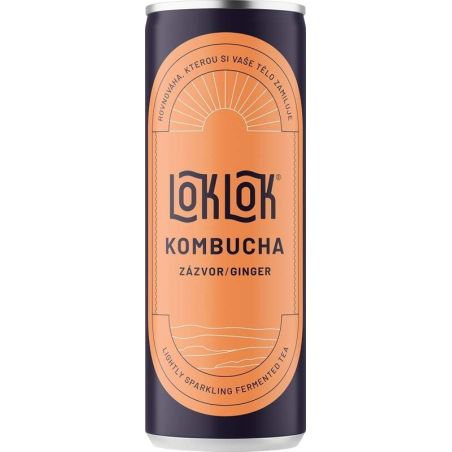 LokLok Kombucha zázvor 0,25l plech