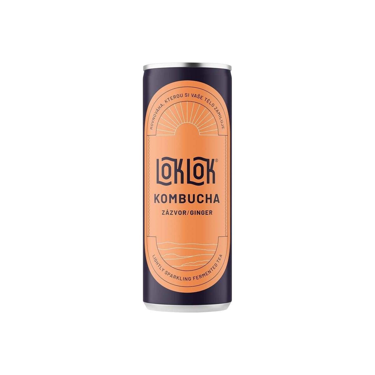 LokLok Kombucha zázvor 0,25l plech