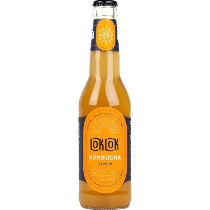 LokLok Kombucha zázvor 0,33l sklo