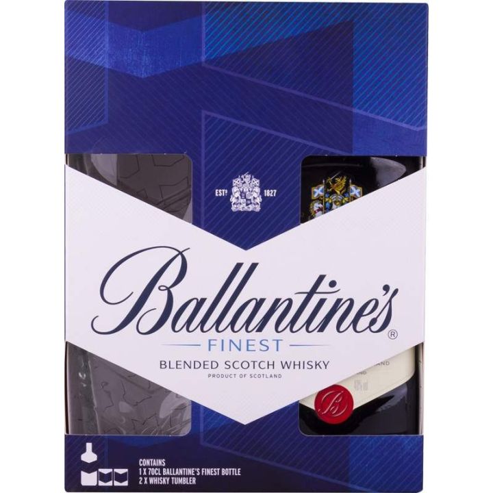 Ballantine´s Finest 0,7l - kazeta 2x sklenička