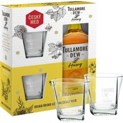 Tullamore D.E.W Honey 0,7l - kazeta 2 skleničky