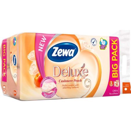 Toaletní papír Zewa Deluxe Cashmere Peach 3vr. 16ks