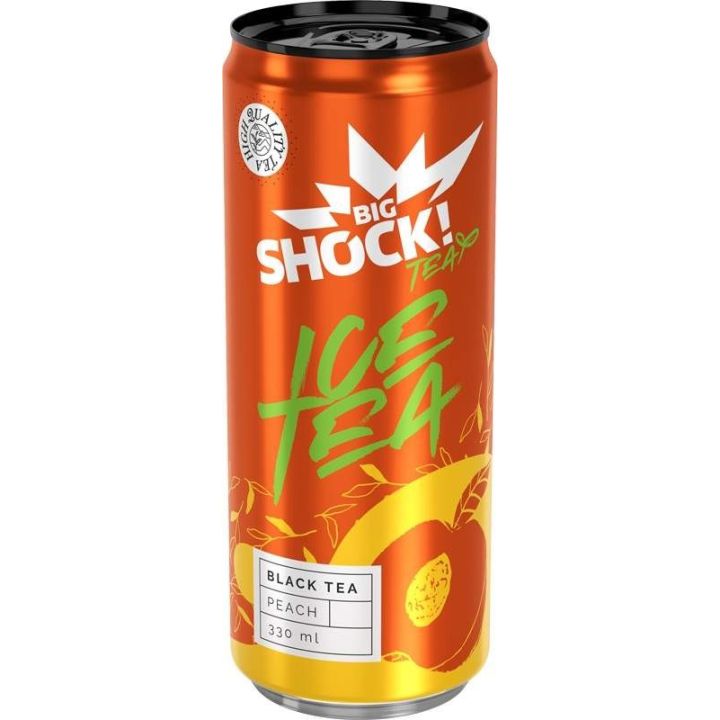 Big Shock! Ice Tea Black Tea Peach 0,33l plech