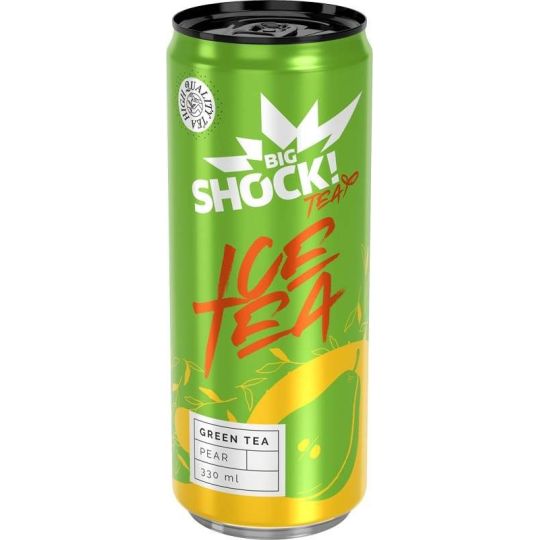 Big Shock! Ice Tea Green Tea Pear 0,33l plech