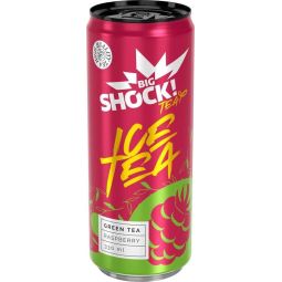 Big Shock! Ice Tea Green Tea Raspberry 0,33l plech