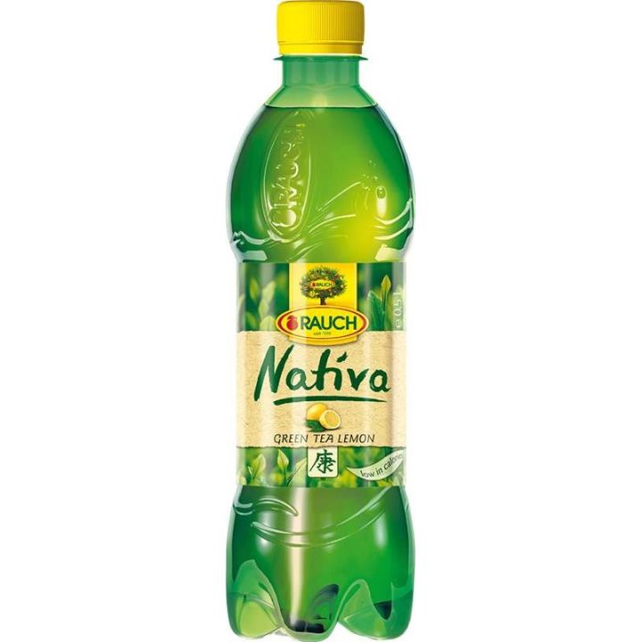 Rauch NATIVA zelený čaj s citronem 0,5l - PET