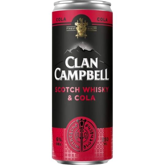 Clan Campbell Whisky & Cola 0,25l - plech