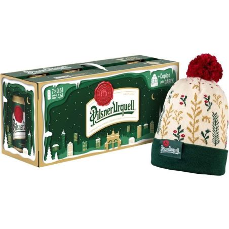Pilsner Urquell 7x 0,5l - plech multipack +kulich