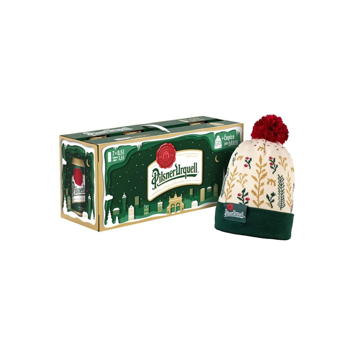 Pilsner Urquell 7x 0,5l - plech multipack +kulich